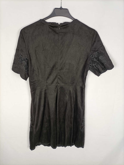 ZARA. Ts floral suede dress