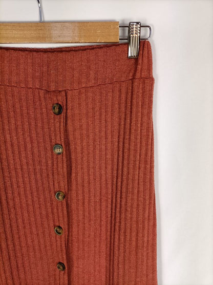 OTHERS.Ribbed tile midi skirt Ts/m