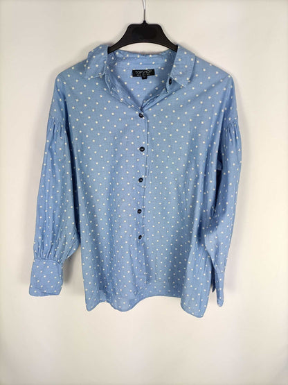 TOPSHOP.Camisa celeste T.36