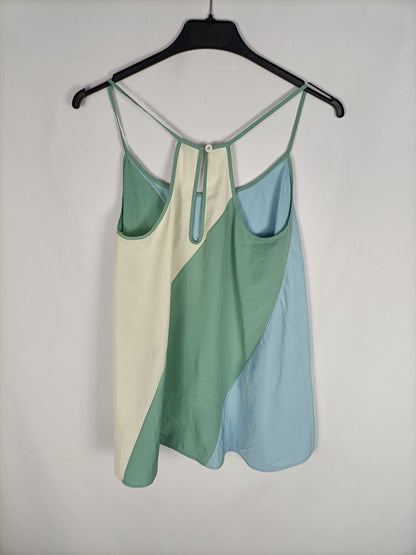 REBECA MINKOFF.Top tricolor T.xs