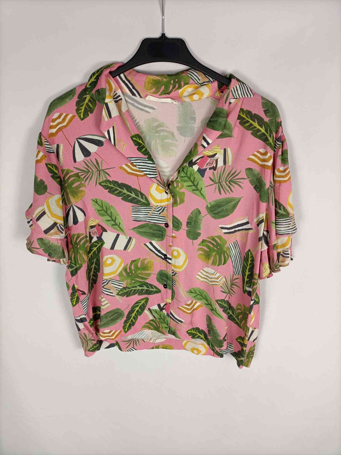 MANGO.Camisa manga corta T.s