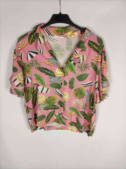 MANGO.Camisa manga corta T.s