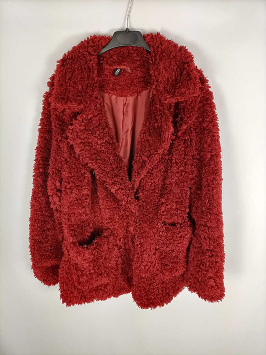 market. H&M.Abrigo borrego teja T.L