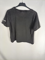 LEFTIES.Camiseta gris corta T.L