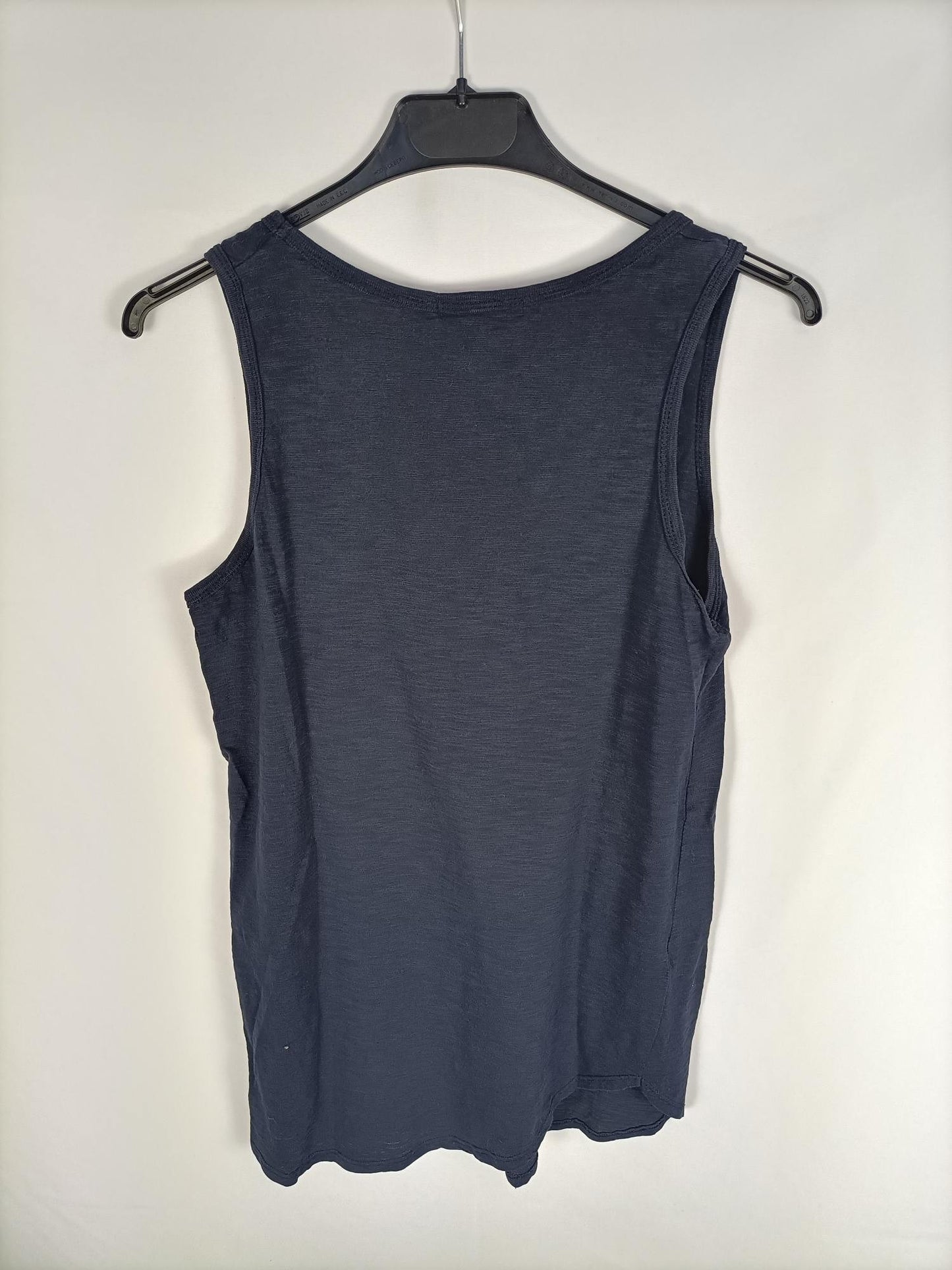 MANGO.Camiseta azul marino T.m