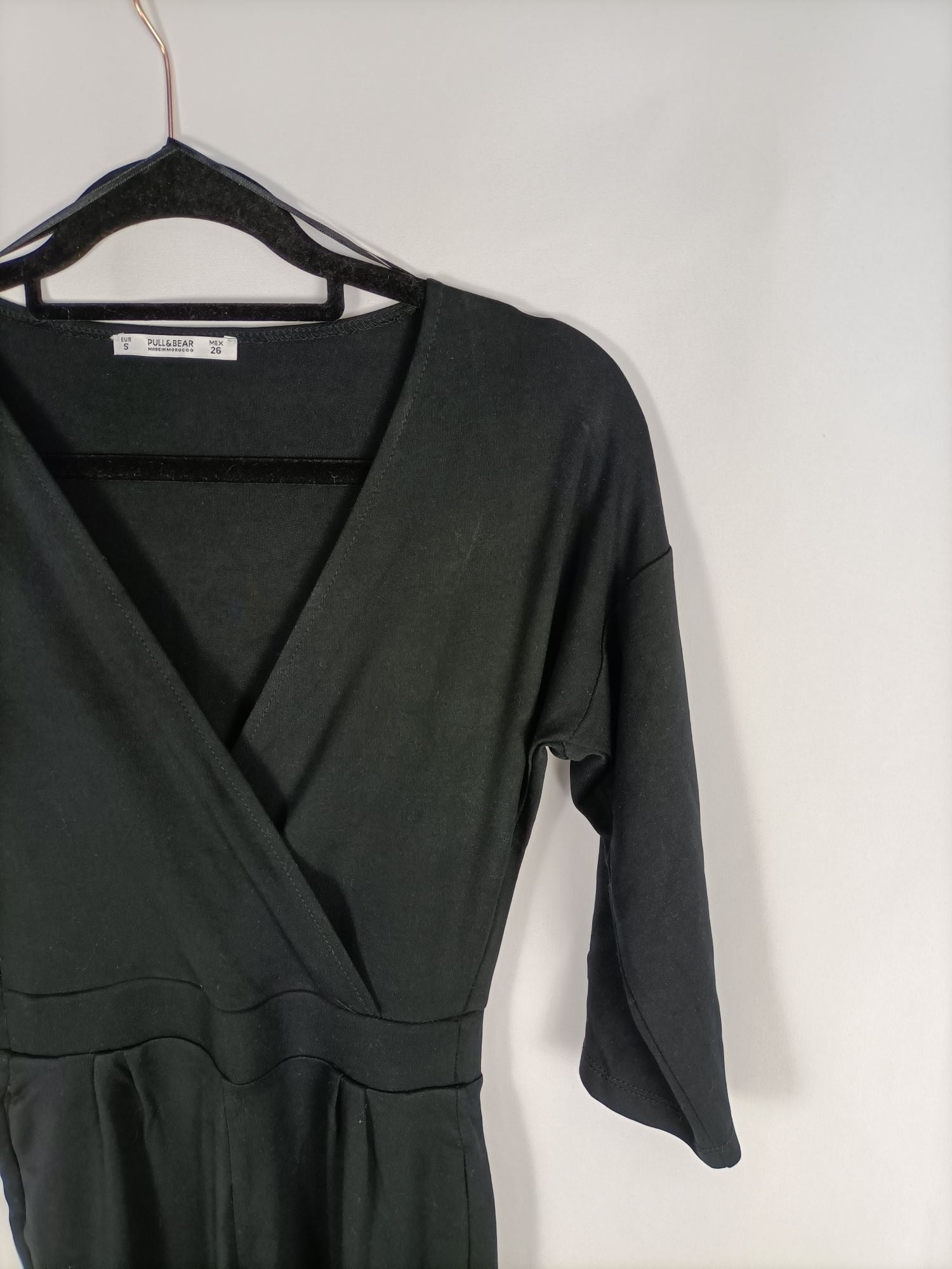 Peto Corto Peto Negro Mujer Pull And Bear Peto Denim Pichi Vaquero