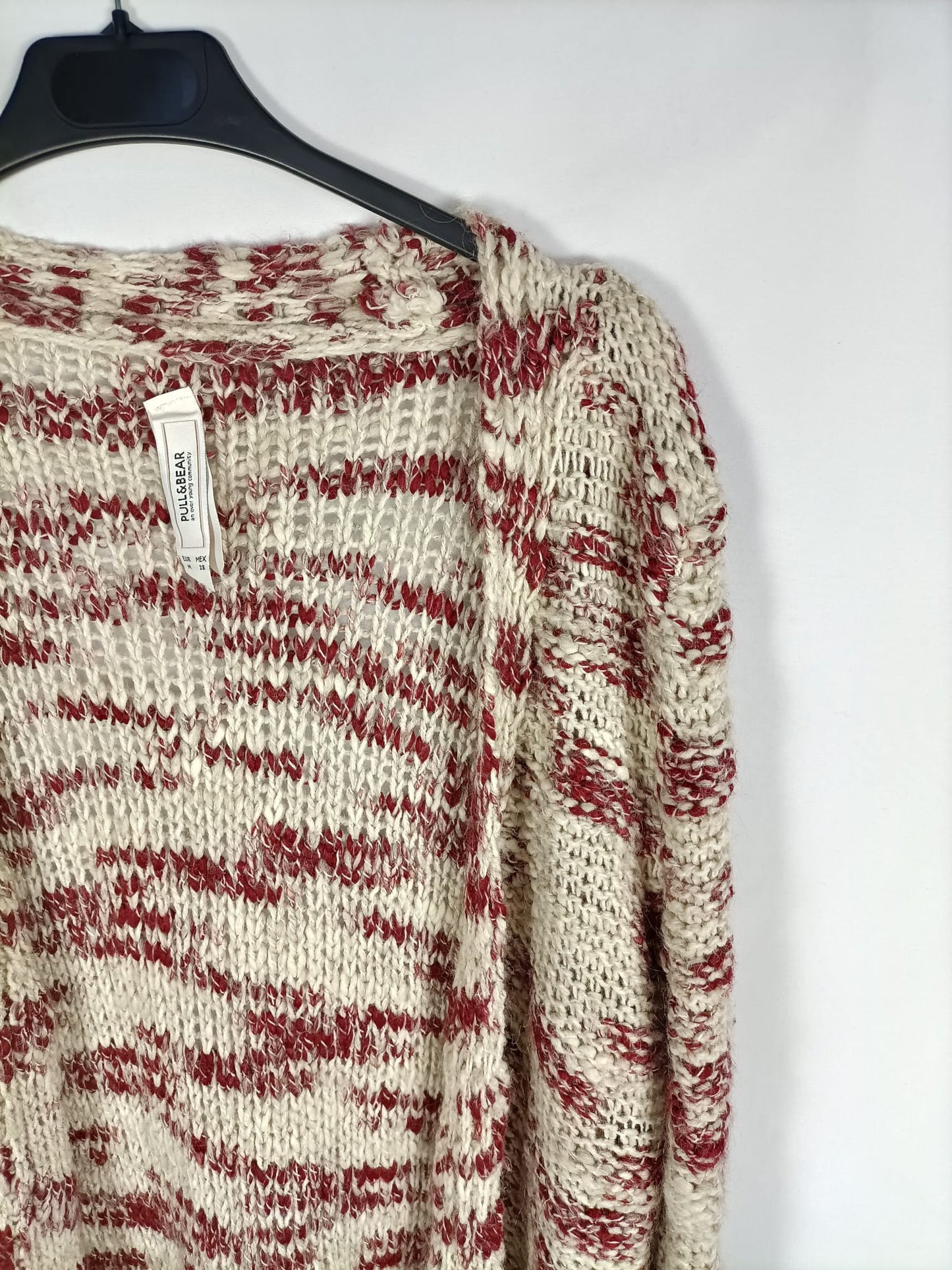 PULL&BEAR.Cárdigan beige T.m