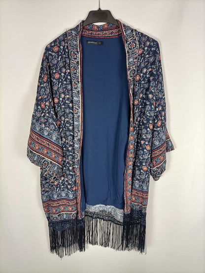STRADIVARIUS.Kimono azul T.m