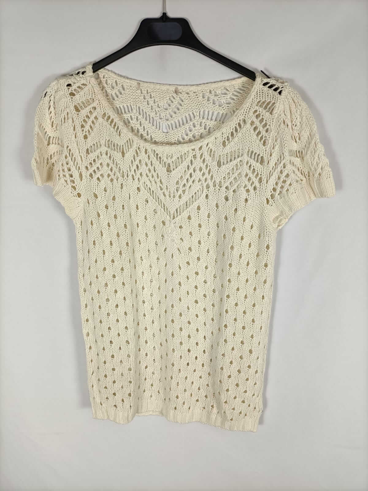 OTRAS.Top punto troquelado beige TU (m)