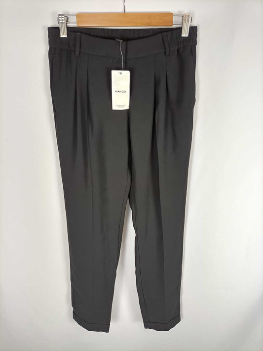 MANGO.Pantalón negro vestir T.36