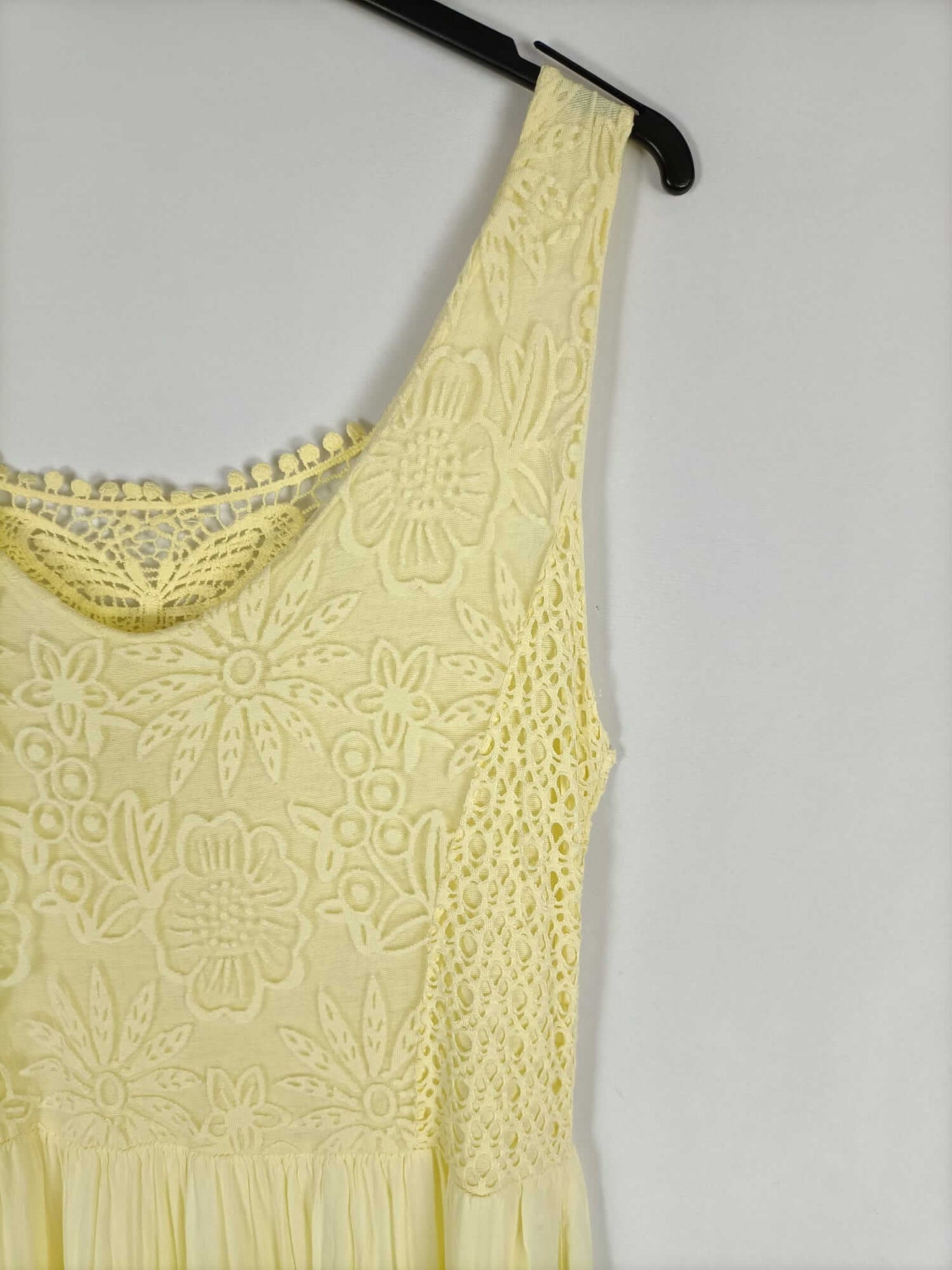 OTRAS.Vestido largo amarillo TU (m)