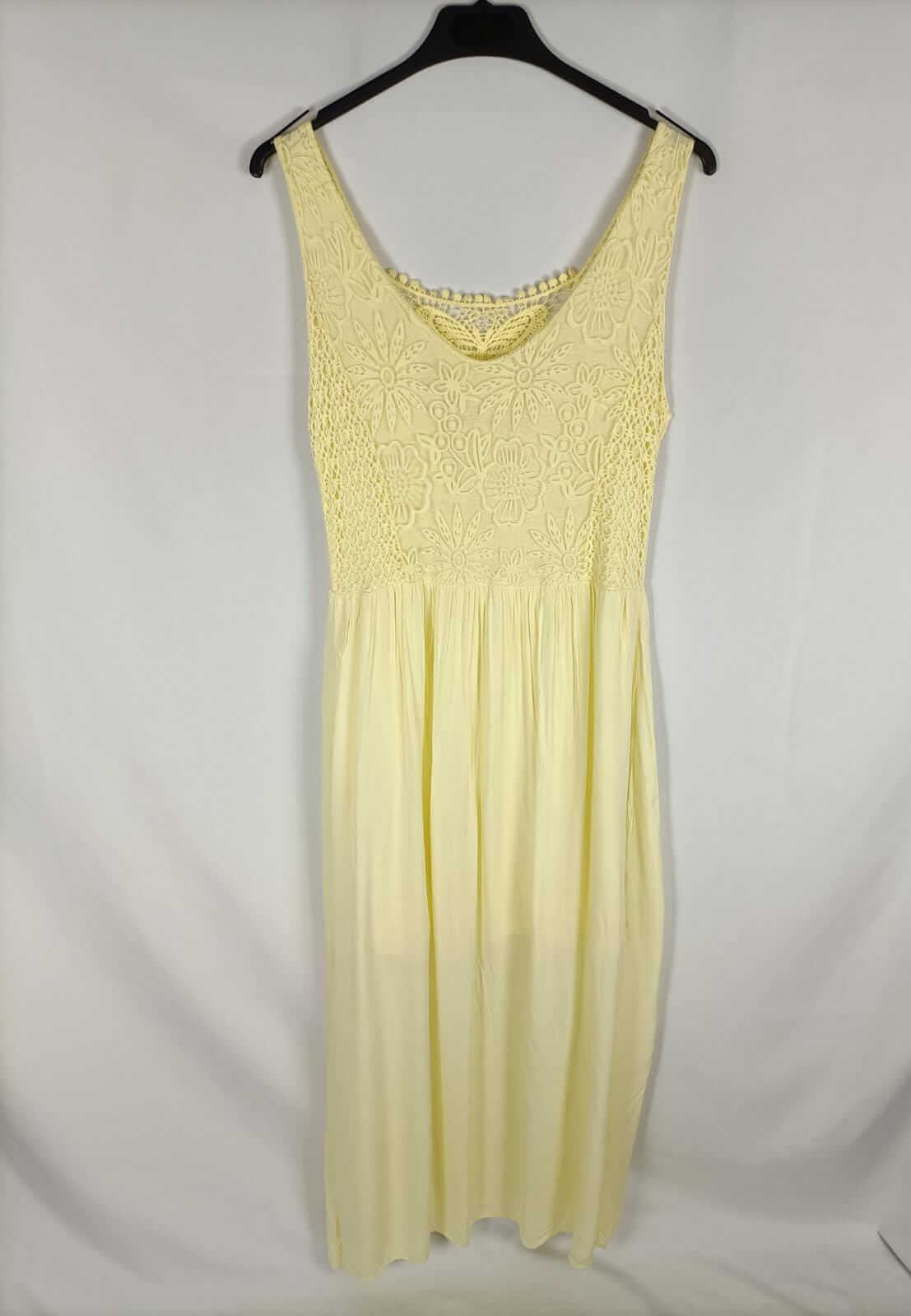 OTRAS.Vestido largo amarillo TU (m)