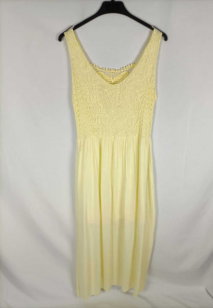 OTRAS.Vestido largo amarillo TU (m)