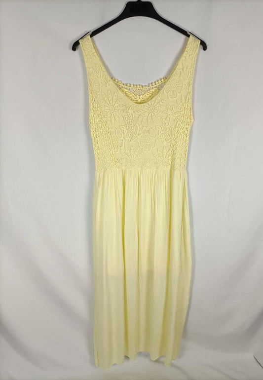 OTRAS.Vestido largo amarillo TU (m)