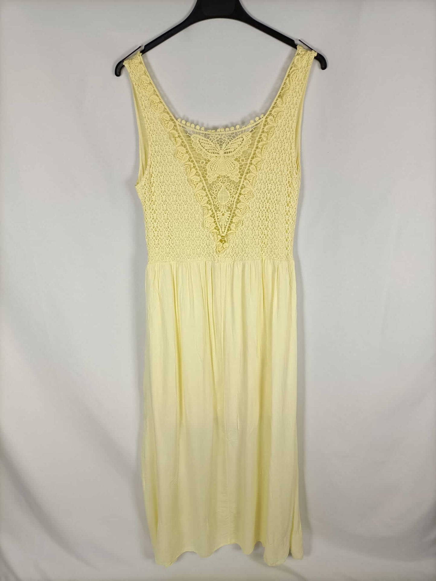OTRAS.Vestido largo amarillo TU (m)