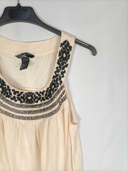 H&M.Top rosa palo T.40