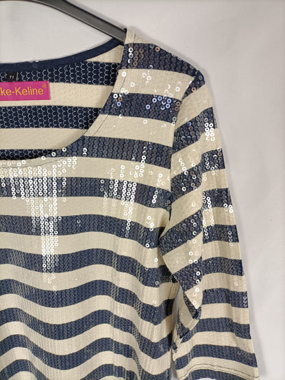 CAKE KELINE.Vestido corto lentejuelas TU