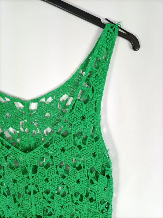 OTRAS.Vestido croché verde Ts./m