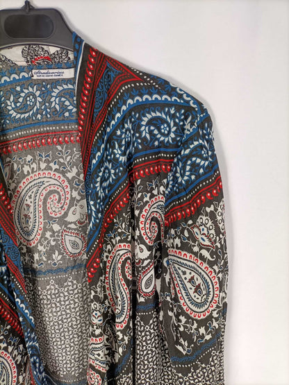 STRADIVARIUS.Kimono multiestampado T.m