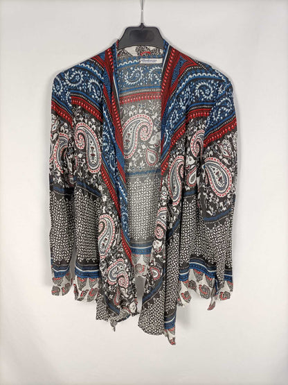 STRADIVARIUS.Kimono multiestampado T.m