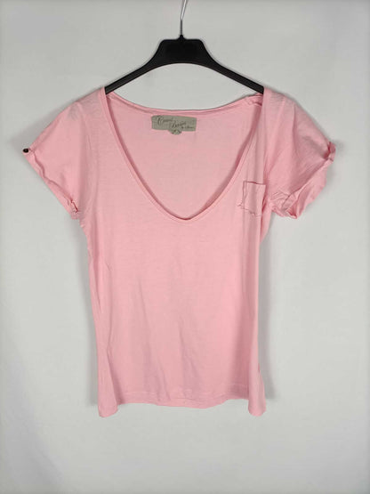 SFERA.Camiseta básica rosa palo T.L