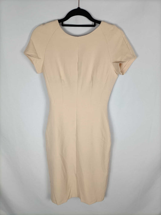 ZARA. Pale pink midi dress with low back Ts