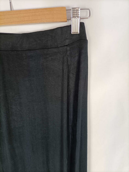 ZARA.Falda negra elástica larga T.m