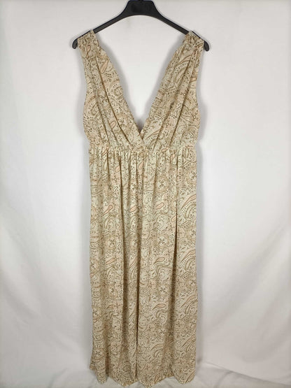 H&amp;M. Beige long dress S.40