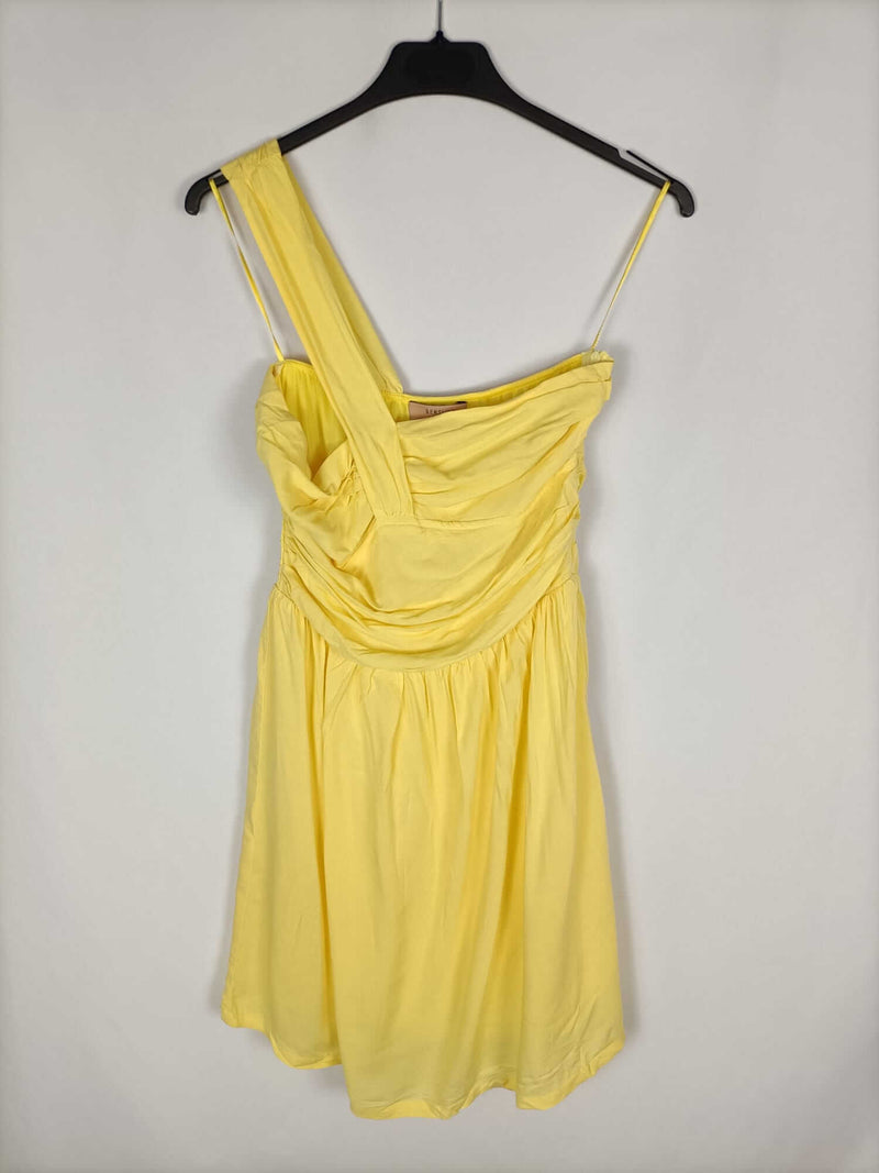 BERSHKA.Vestido amarillo T.m