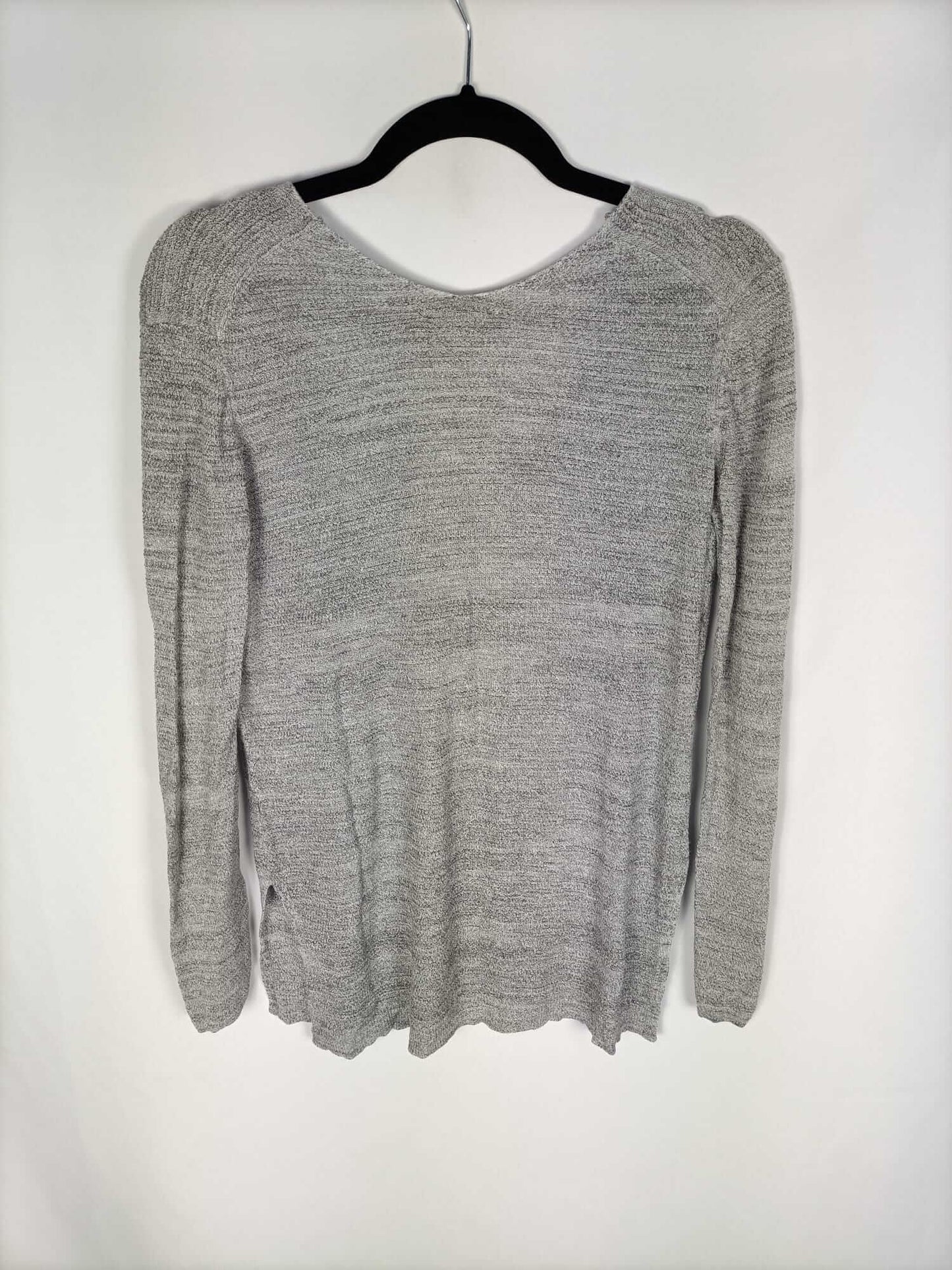 ZARA. Jersey gris punto T.s