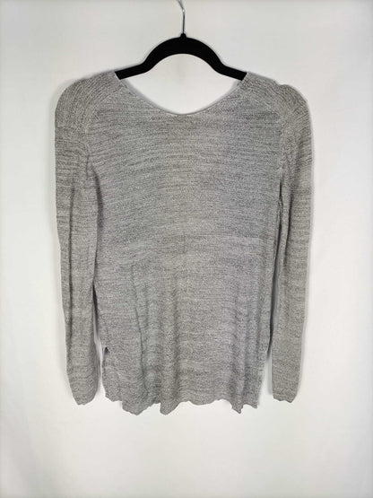 ZARA. Jersey gris punto T.s