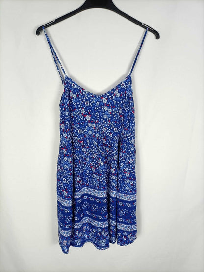 OYSHO. Vestido corto flores T.s