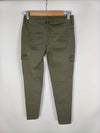 CALCEDONIA. Pantalón estilo leggins verdes T.s