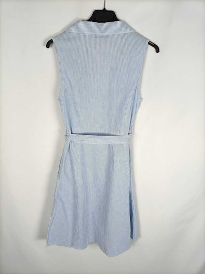 MANGO. Vestido rayas azules T.xs