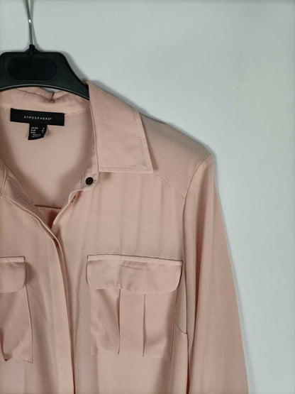 PRIMARK.Blusa rosa abotonada T.36