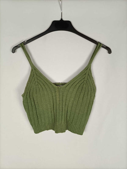 OTRAS.Croptop punto verde T.s