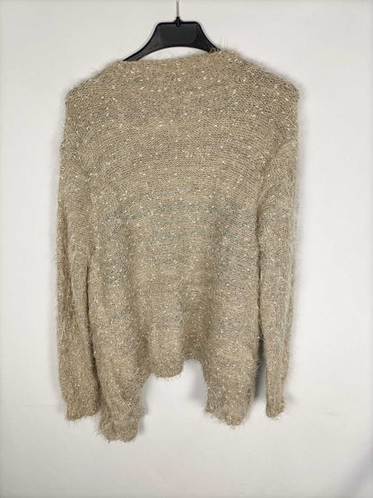 COCONUT.Cárdigan jaspeado pelito TU