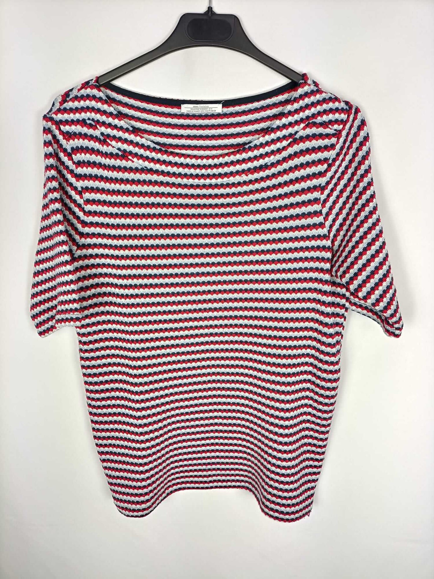 ZARA.Top punto rayas T.m