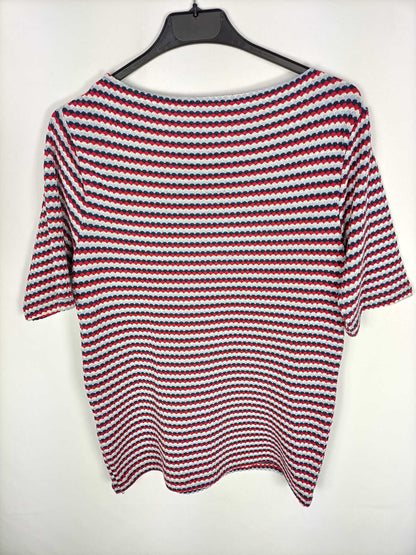 ZARA.Top punto rayas T.m