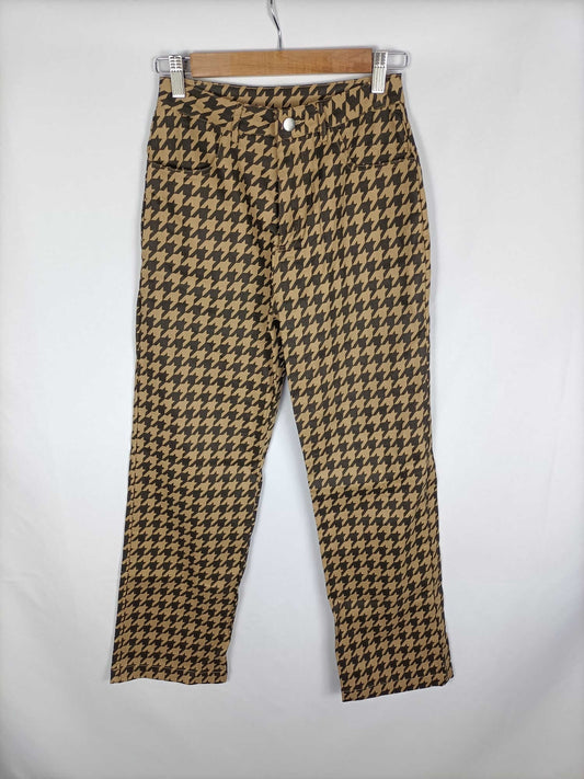 OTRAS.Pantalones rectos pata de gallo T.s