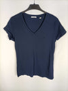 LUC&PAU.Camiseta básica azul marino (algodón orgánico) T.s