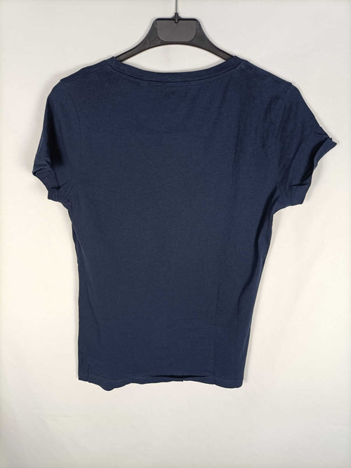 LUC&PAU.Camiseta básica azul marino (algodón orgánico) T.s
