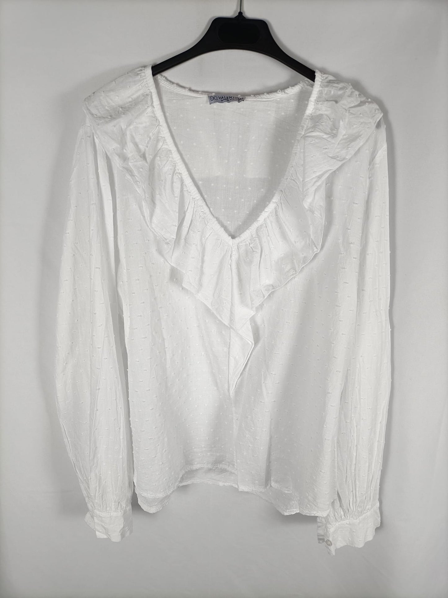 VALENTINA. Blusa plumeti T.4xl