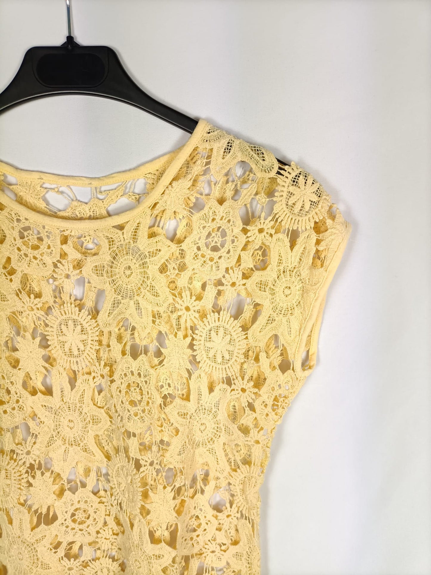 OTRAS.Top amarillo croché TU (s)