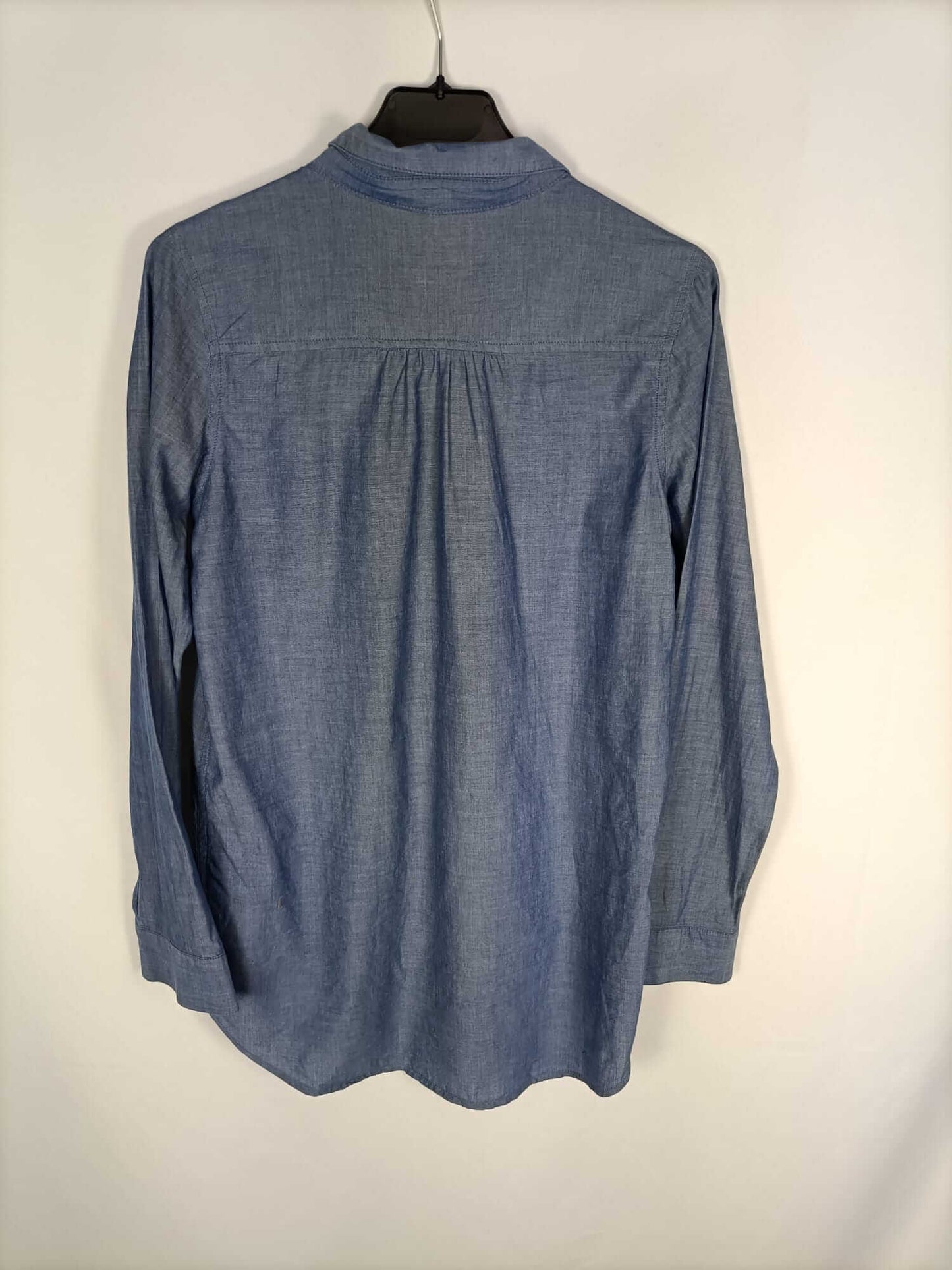 H&M.Camisa azul fluida T.M/L