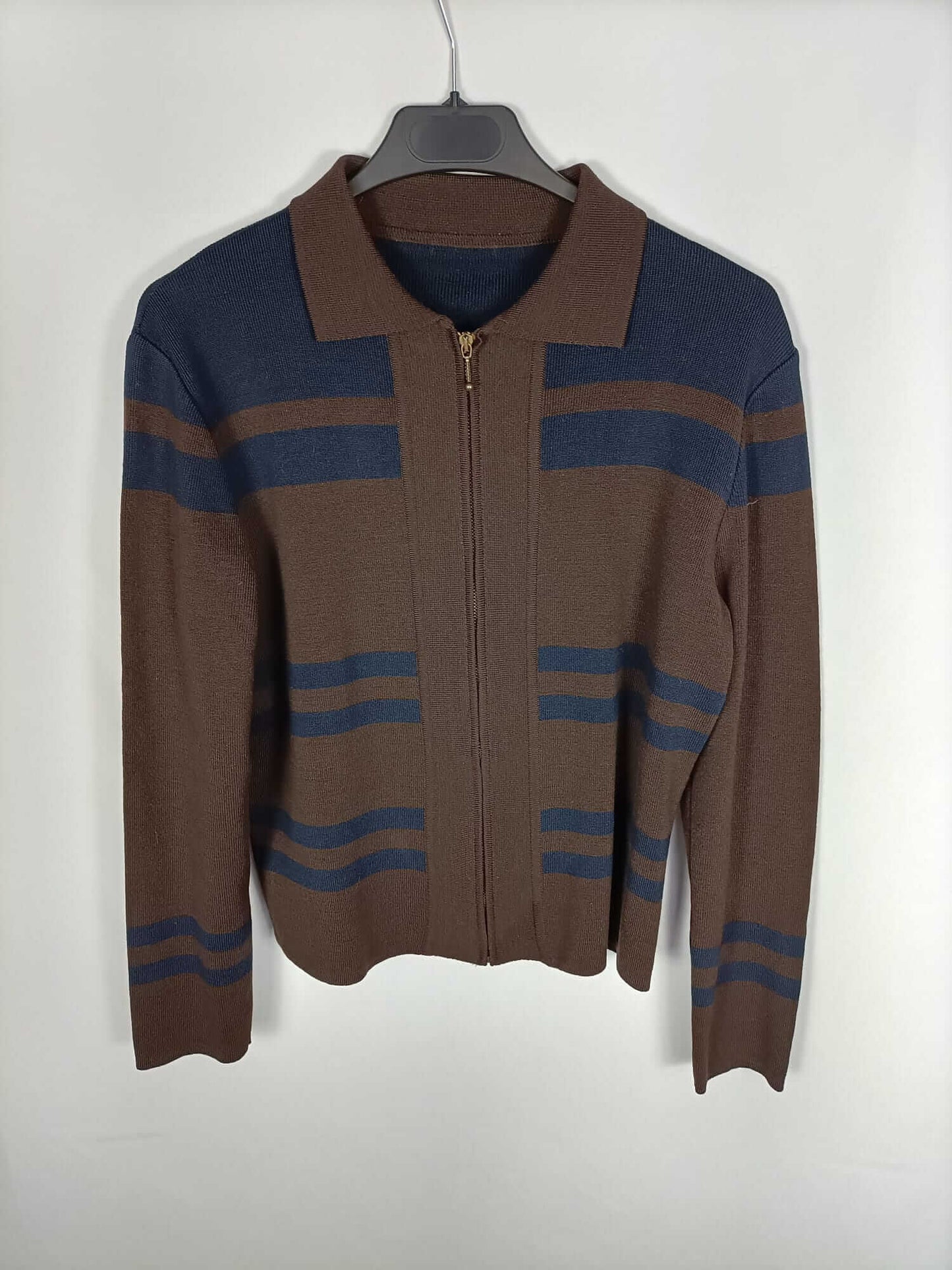 OTRAS.Rebeca punto azul y marrón T.s/m