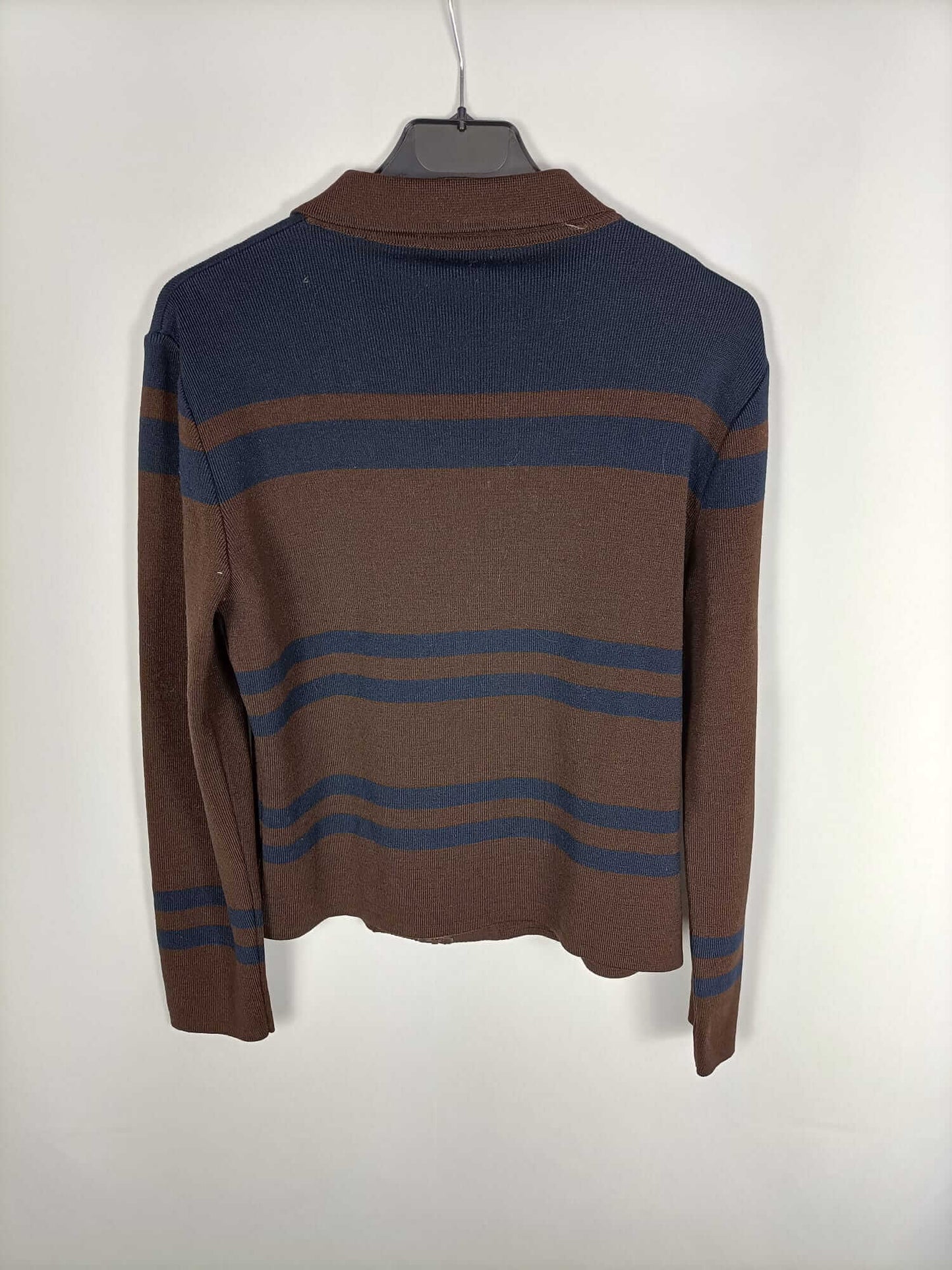 OTRAS.Rebeca punto azul y marrón T.s/m