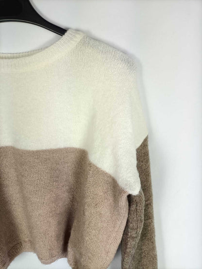 PULL&BEAR.Jersey corto tricolor T.xs