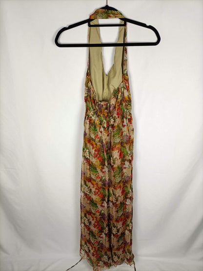 ADOLFO DOMINGUEZ. Flowing floral dress T.40