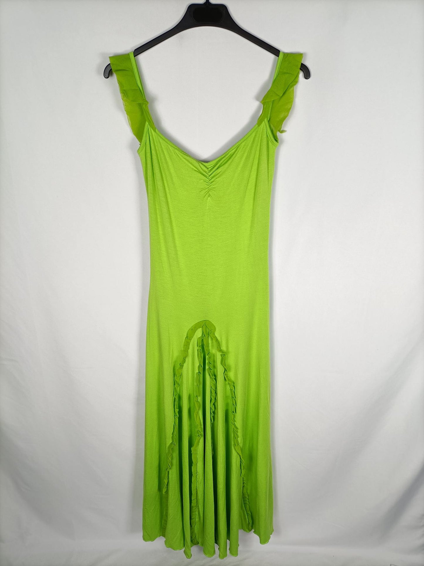 VICTORIO Y LUCCHINO. Vestido largo verde TU (s)